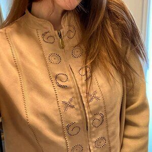 Unique Suede-like Coat